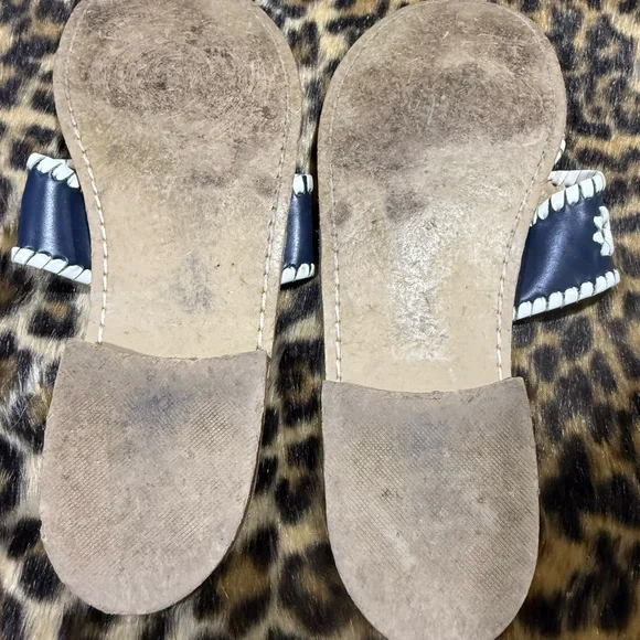 Jack Rogers Navy and White Floral Sandals - Picture 5 of 5
